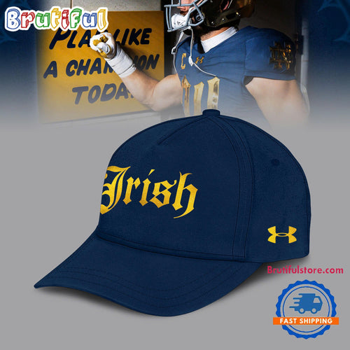 Notre Dame Fighting Irish 2024 Shamrock SeriesPlay Like A Champion Today Cap