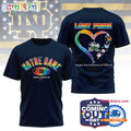 Notre Dame Fighting Irish 2025 NCAA National Coming Out Day LGBT Pride Unisex 3D Shirt