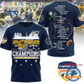 Notre Dame Fighting Irish 2025 Orange Bowl Champions 3D Shirt