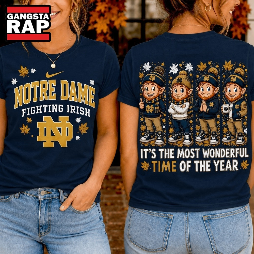 Notre Dame Fighting Irish 2026 NCAA Autumn Festive Cheer Hoodie T-Shirt