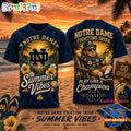 Notre Dame Fighting Irish 2026 NCAA Summer Vibes Limited Edition 3D T Shirt