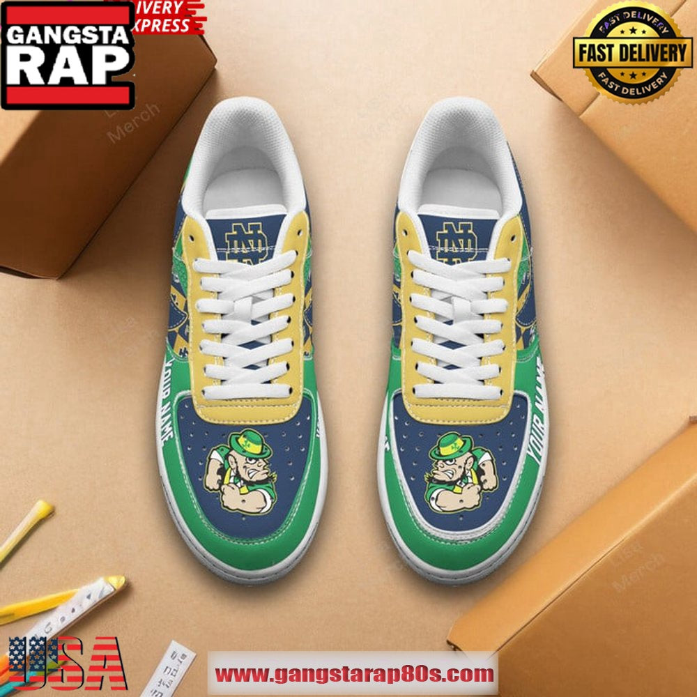 Notre Dame Fighting Irish Customize Air Force 1 Sneakers Shoes