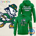 Notre Dame Fighting Irish Golf Green Performance Hoodie T-Shirt