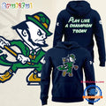 Notre Dame Fighting Irish Golf Navy Performance Hoodie T-Shirt