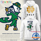 Notre Dame Fighting Irish Golf White Performance Hoodie T-Shirt