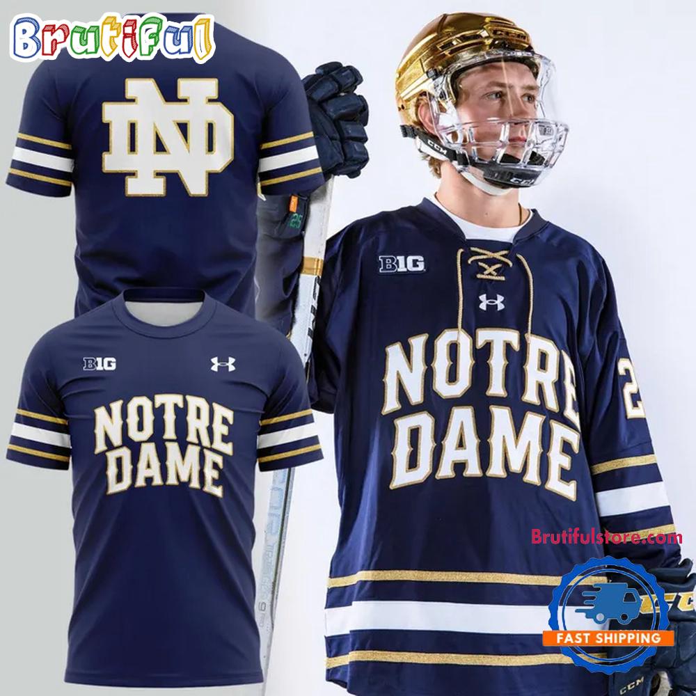 Notre Dame Fighting Irish Hockey Commemorative Uniform Limited Edition T Shirt