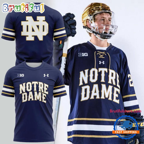 Notre Dame Fighting Irish Hockey Commemorative Uniform Limited Edition T Shirt
