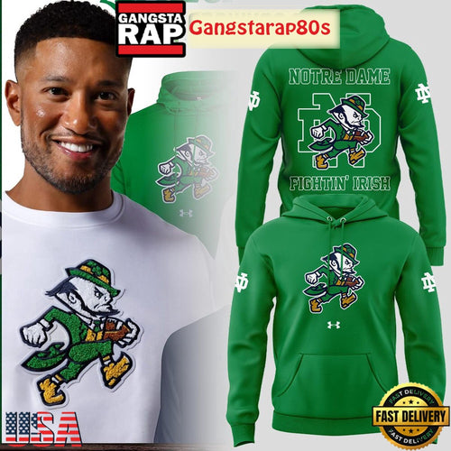 Notre Dame Fighting Irish Leprechaun New Logo Unisex Hoodie