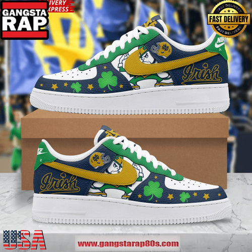 Notre Dame Fighting Irish Limited Edition Air Force 1 Running Sneakers Shoes