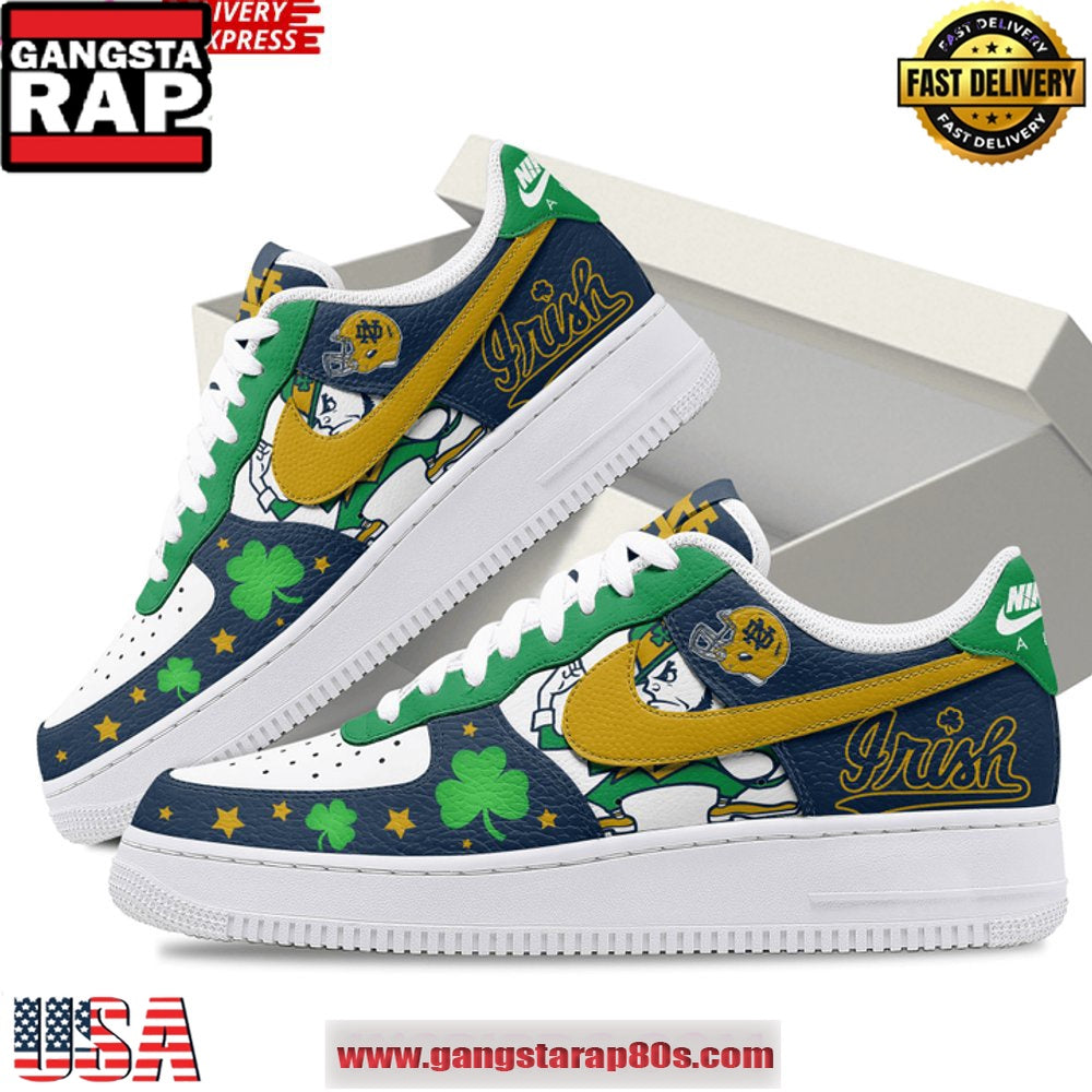 Notre Dame Fighting Irish Limited Edition Air Force 1 Running Sneakers Shoes