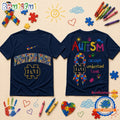 Notre Dame Fighting Irish NCAA Autism Awareness Puzzle Ribbon T Shirt