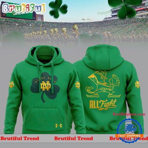 Notre Dame Irish Wear Green Football Hoodie