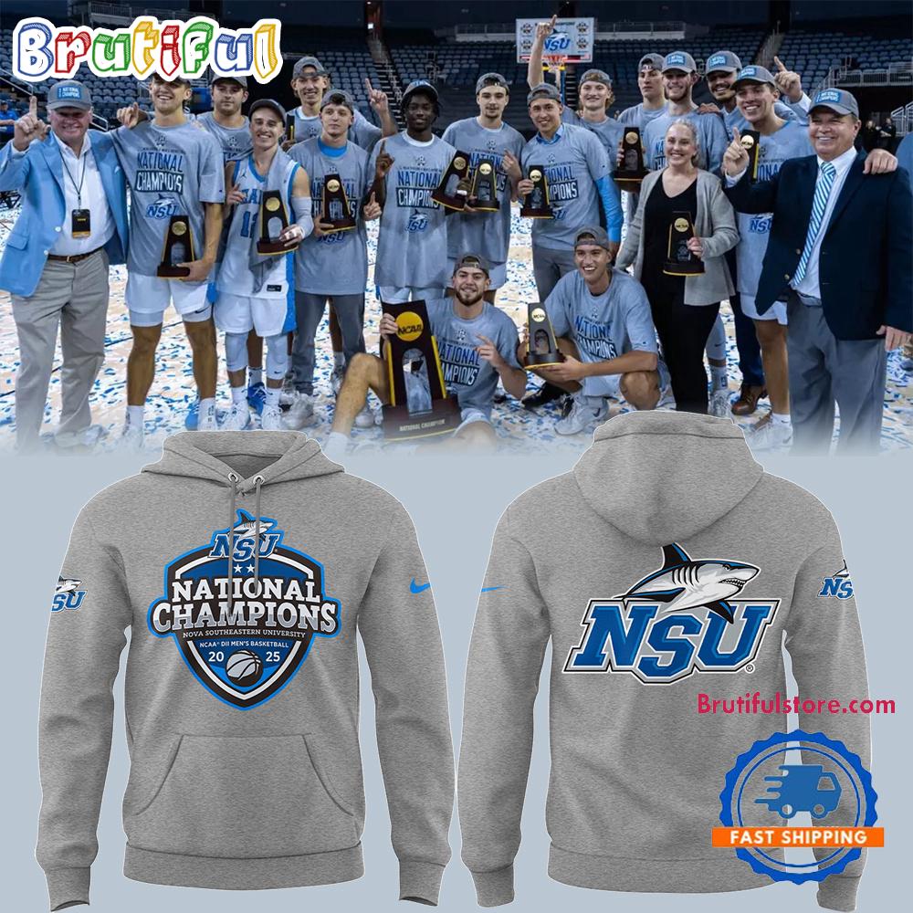 Nova Southeastern 2025 Men’s Basketball x National Champions Hoodie