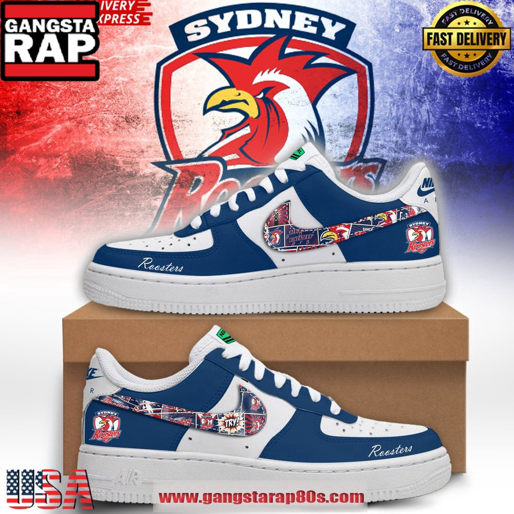 NRL Sydney Roosters New Edition Air Force 1 Sneakers Shoes