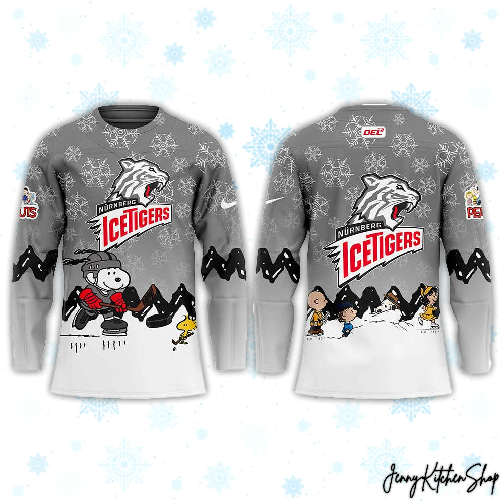 Nurnberg Ice Tigers Peanuts Winter Hockey Jersey