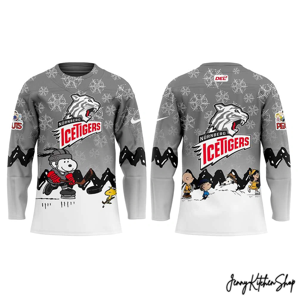 Nurnberg Ice Tigers Peanuts Winter Hockey Jersey