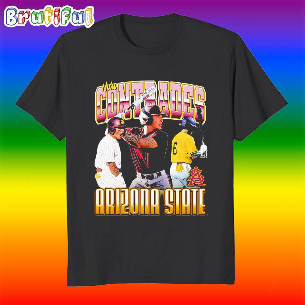 Nu’u Contrades Arizona State Baseball Graphic T Shirt