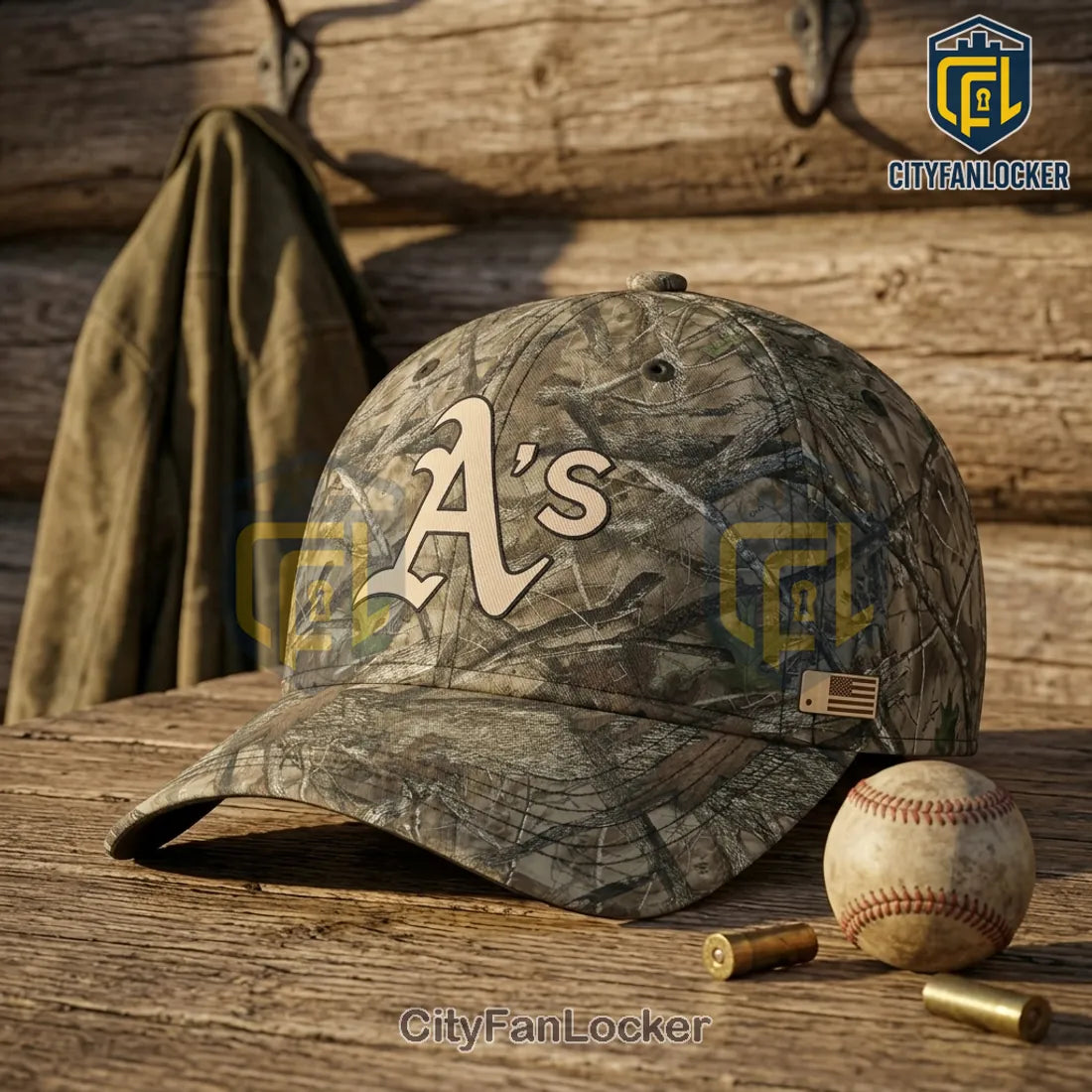 Oakland Athletics Camo Deer Hunting Baseball Jersey
