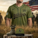 Oakland Athletics Military Appreciation 2026 America 250 Baseball Jersey