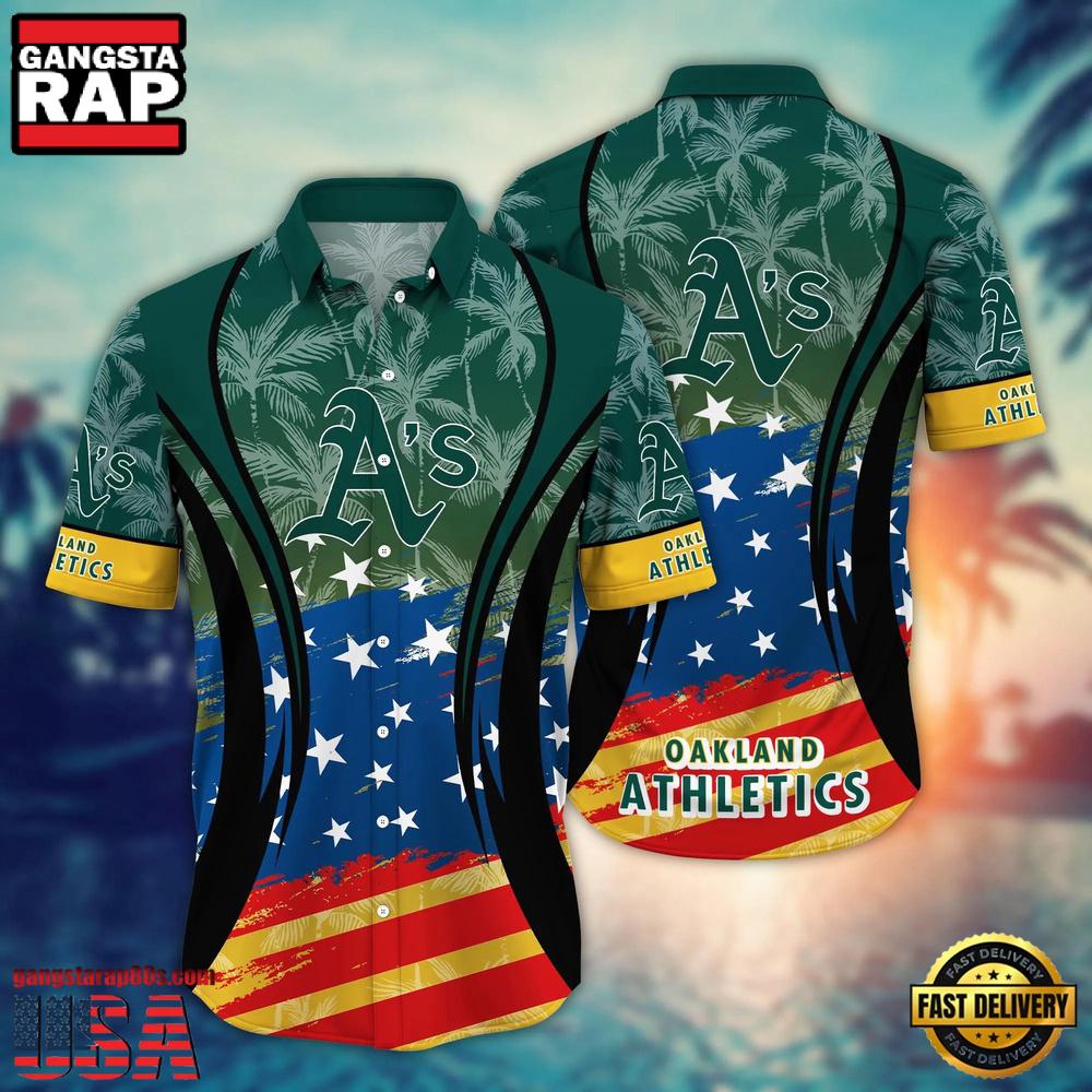 MLB Oakland Athletics Team Logo Hot Summer Aloha Hawaiian Shirt