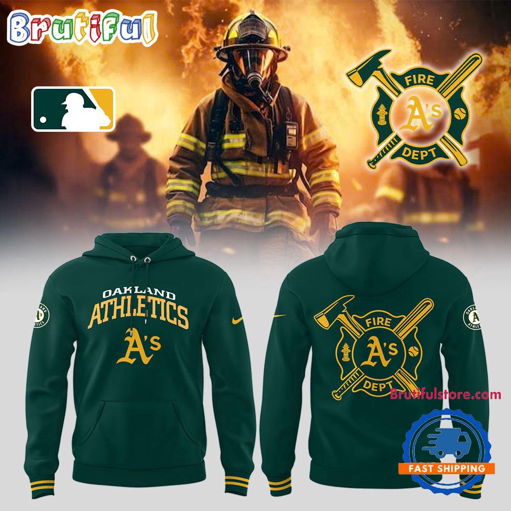 Oakland Athletics x Firefighter Appreciation Night Hoodie T-Shirt