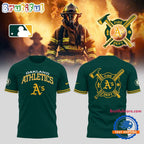 Oakland Athletics x Firefighter Appreciation Night Hoodie T-Shirt
