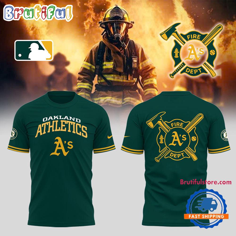 Oakland Athletics x Firefighter Appreciation Night Hoodie T-Shirt