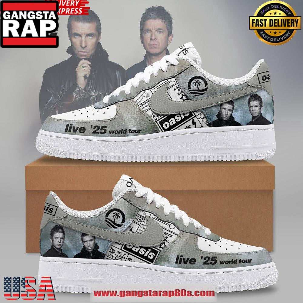 Oasis Live ’25 World Tour Limited Nike Air Force 1 Sneakers Shoes