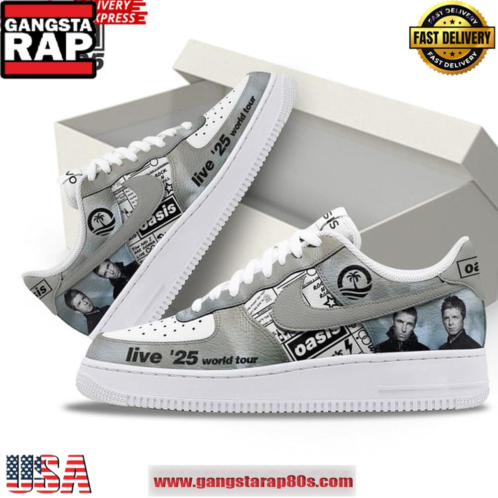 Oasis Live ’25 World Tour Limited Nike Air Force 1 Sneakers Shoes