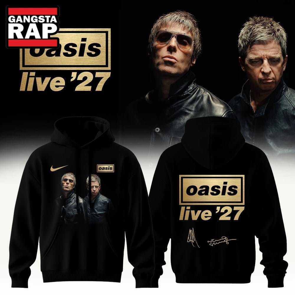 Oasis Live ’27 Limited Edition Signature Black Hoodie
