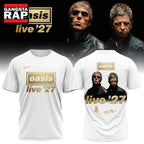 Oasis Live ’27 Limited Edition Signature White Hoodie T-Shirt