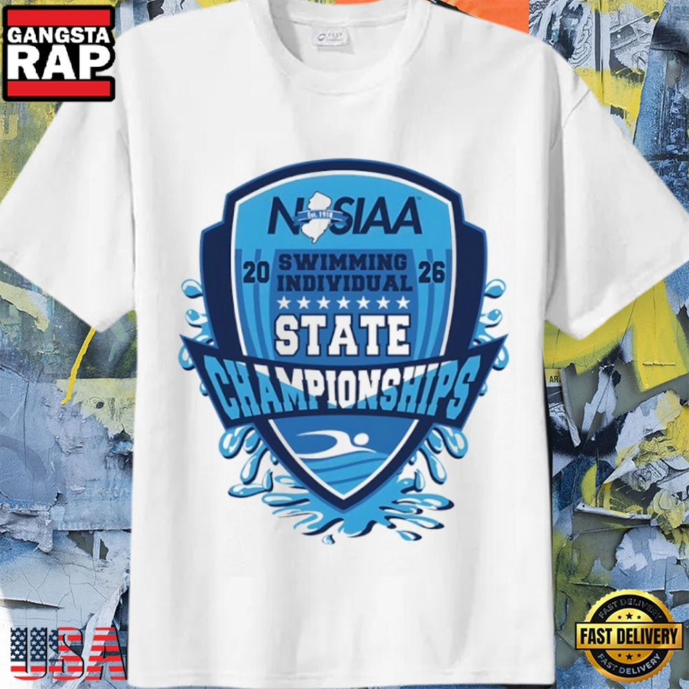 Official 2026 NJSIAA Individual Swimming State Championships T-Shirt