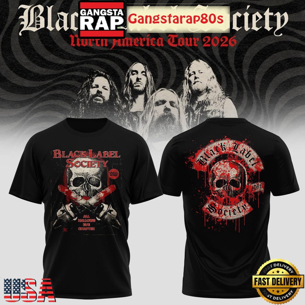 Official Black Label Society North America Tour 2026 T-Shirt