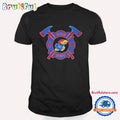 Official Kansas Jayhawks Fire Dept Firefighter T Shirt