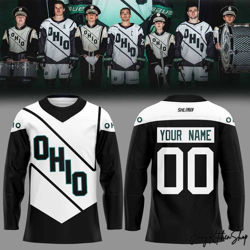 Ohio Bobcats x Marching 100 Special 2026 Hockey Jersey