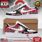Ohio Buckeyes Custom Name Limited Edition Air Force 1 Running Sneakers Shoes