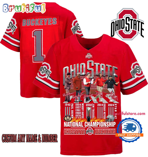Ohio State Buckeyes 2025 National Championship Limited Edition Football Jersey