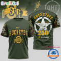 Ohio State Buckeyes 250 Years US Army Limited 3D Shirt