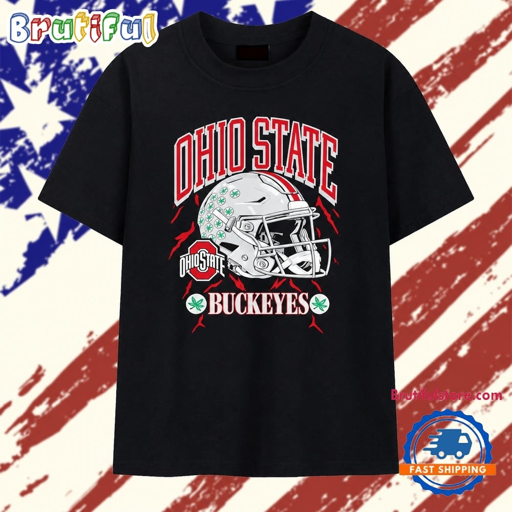 Ohio State Buckeyes Football Helmet NCAA T Shirt