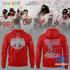 Ohio State Buckeyes Football Limited 2025 Rose Bowl Champions Red Hoodie T-Shirt