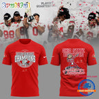 Ohio State Buckeyes Football Limited 2025 Rose Bowl Champions Red Hoodie T-Shirt
