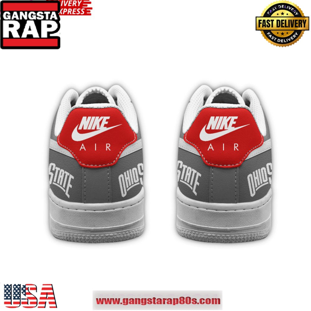 Ohio State Buckeyes Limited Edition Air Force 1 Running Sneakers Shoes