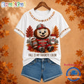 Ohio State Buckeyes NCAA Fall Is My Favorite Color Football Unisex 3D Shirt