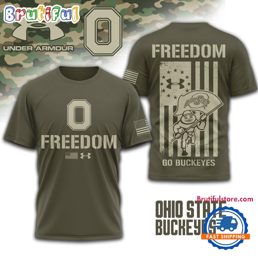 Ohio State Buckeyes NCAA Freedom Under Armour Limited Edition 3D Shirt