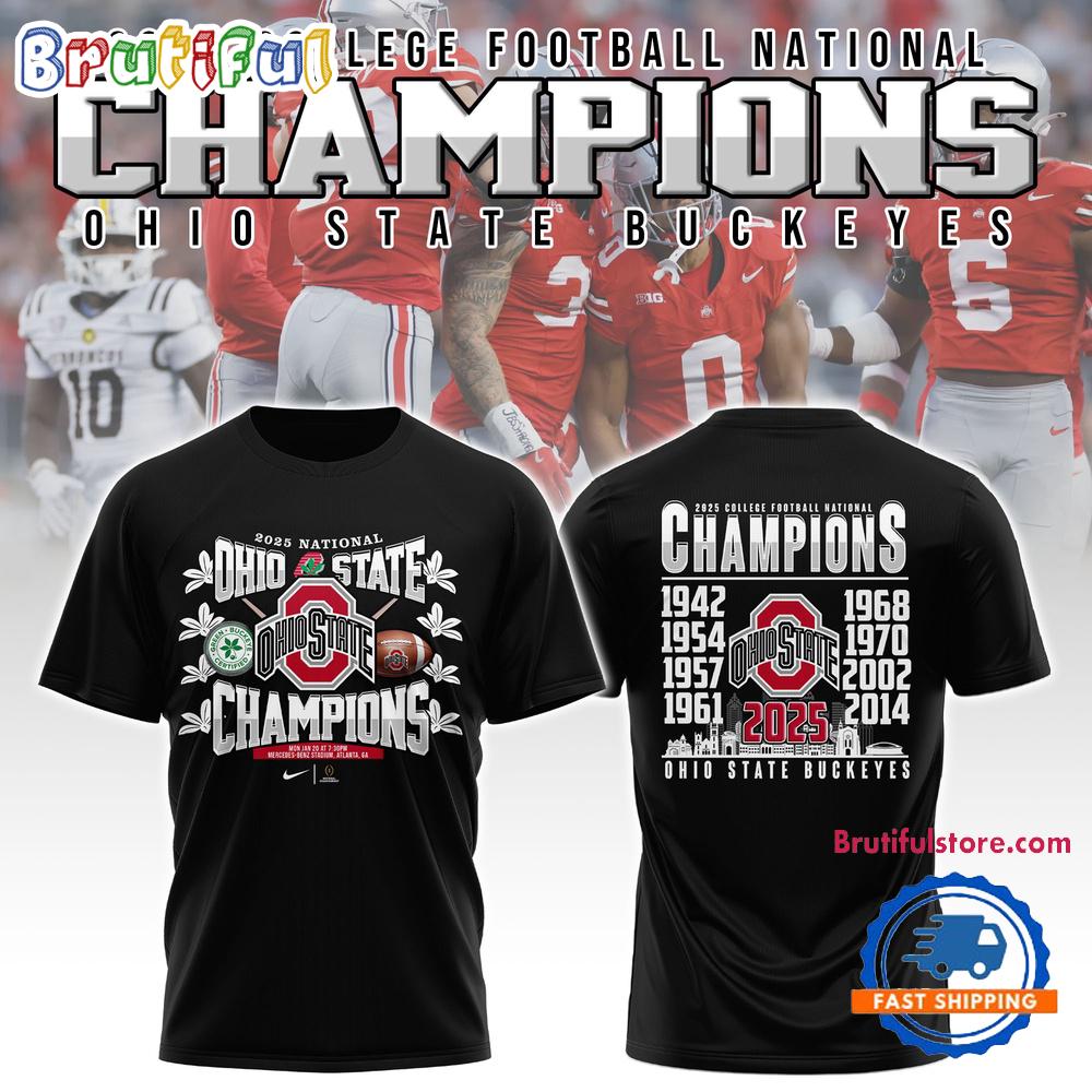 Ohio State Buckeyes NCAA National Champions Unisex Hoodie T-Shirt