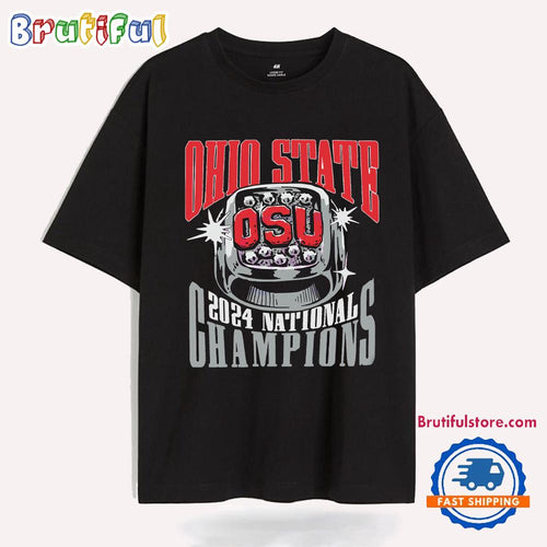 Ohio State Buckeyes Osu 2024 National Champions Ring T Shirt