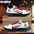 Ohio State Buckeyes Personalized Lightweight Patch Decor Running Shoes Sneaker