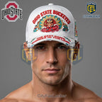 Ohio State Buckeyes Summer Mascot White Cap