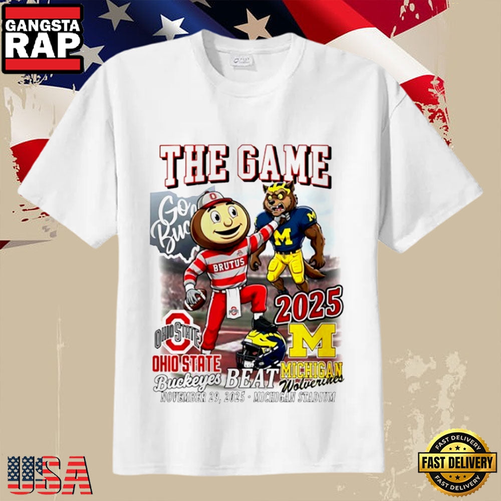Ohio State Buckeyes Victory Over Michigan Wolverines 2025 The Game Mascot T Shirt