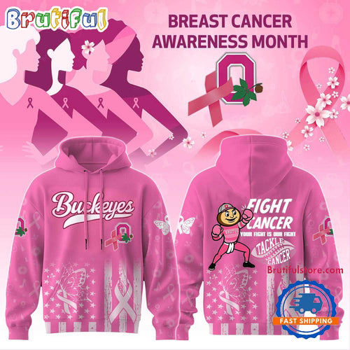 Ohio State Buckeyes Your Fight Is Our Fight Tackle Cancer Limited Hoodie